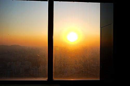 夕日