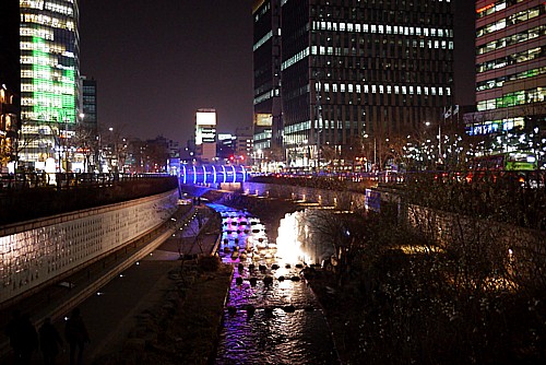 冬の清渓川