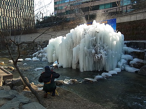 冬の清渓川