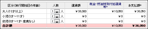 燃料サーチャージ