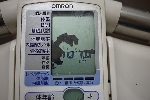 壊れた体重計