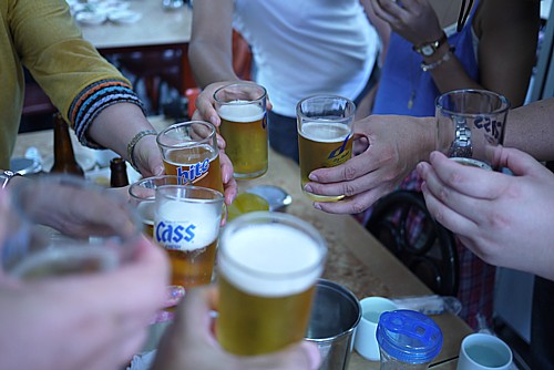 ビールがうまい
