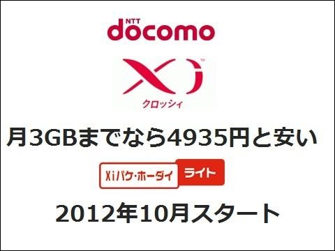 Xiデータプラン ライト