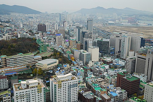 釜山駅方向