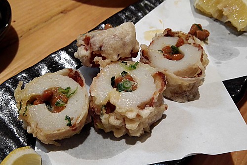 納豆ちくわ揚げ