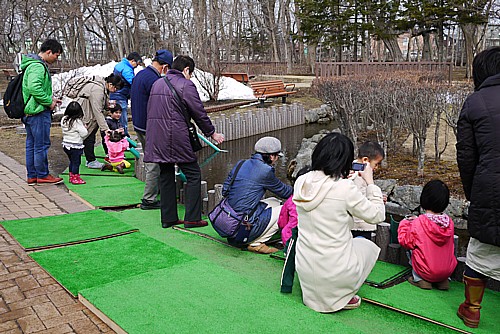 サケ稚魚放流