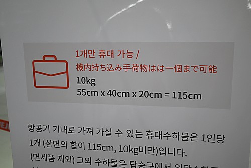機内持込手荷物