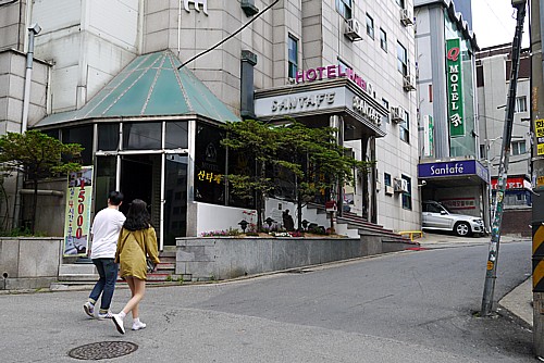 ラブホテル街