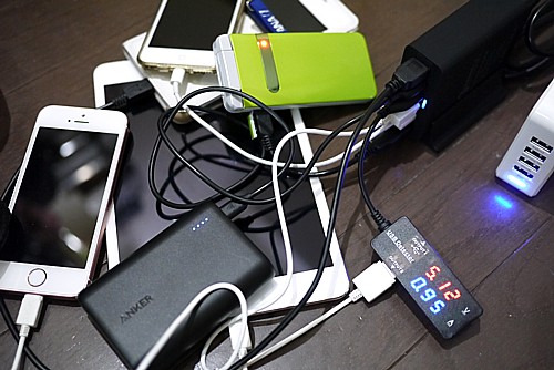 6ポート同時充電可能