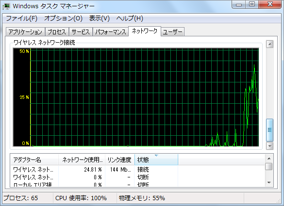 通信確認