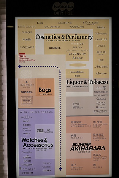 出国後の売店