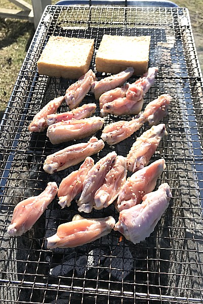 キャンプの朝