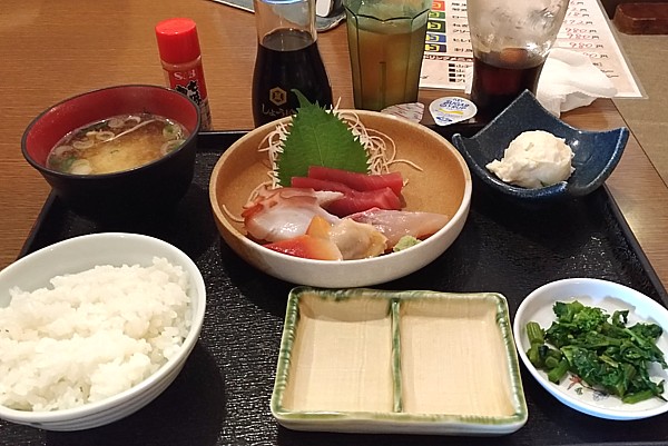 刺身4点盛り定食