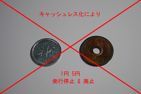 1円5円硬貨の廃止