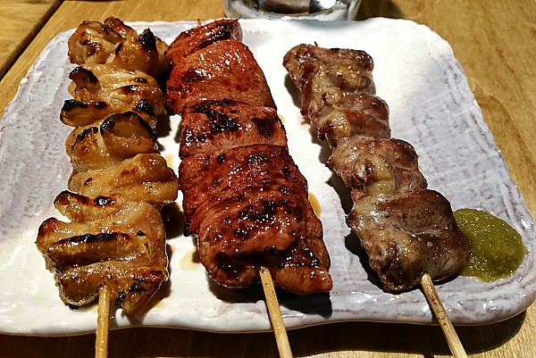 晩酌セットの串3本