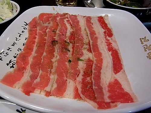 牛のサムギョプサル