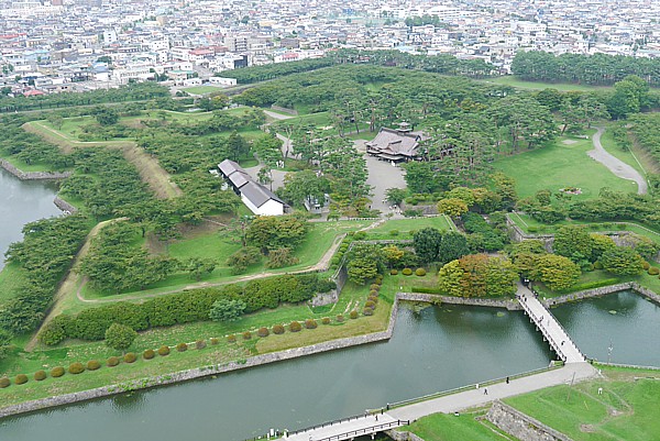 五稜郭がよく見渡せる