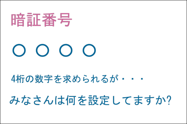 暗証番号は簡単にバレる その理由とは どうする満作 版